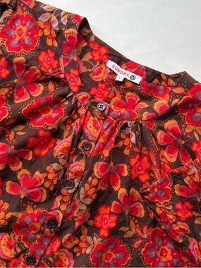 Sundry Floral Button Down Shirt Size 1 (Small)